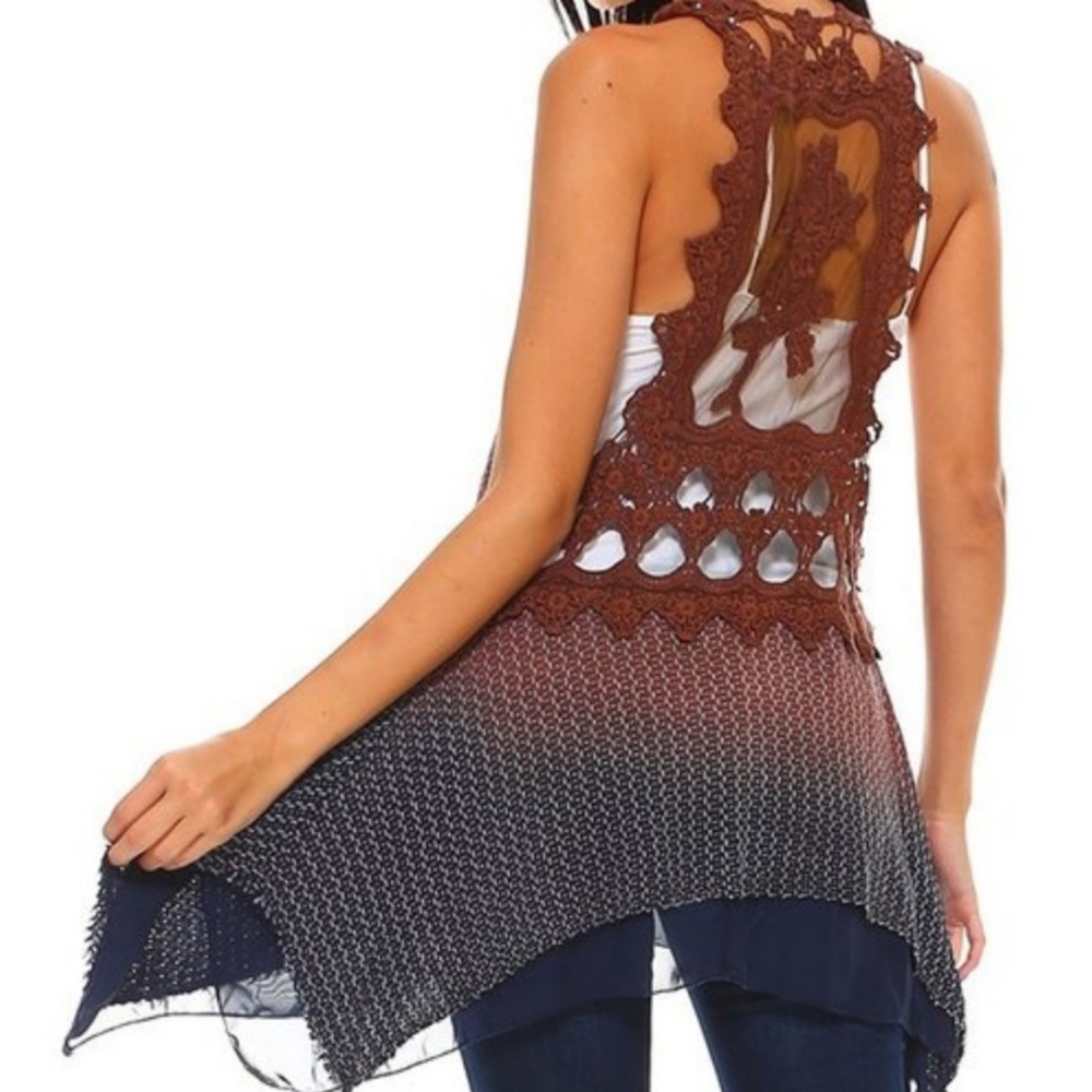 Ombre Layered Lace Tunic Urban X - Picture 8 of 8